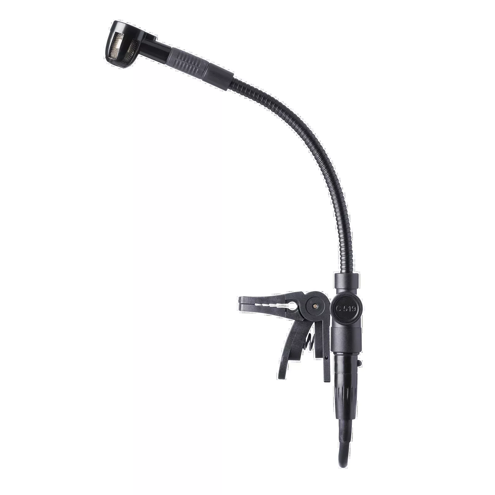 AKG C519 ML, Instrument Microphone, Cardioid polar pattern, Allows operation close to stage monitors, Integrated transducer shock mount