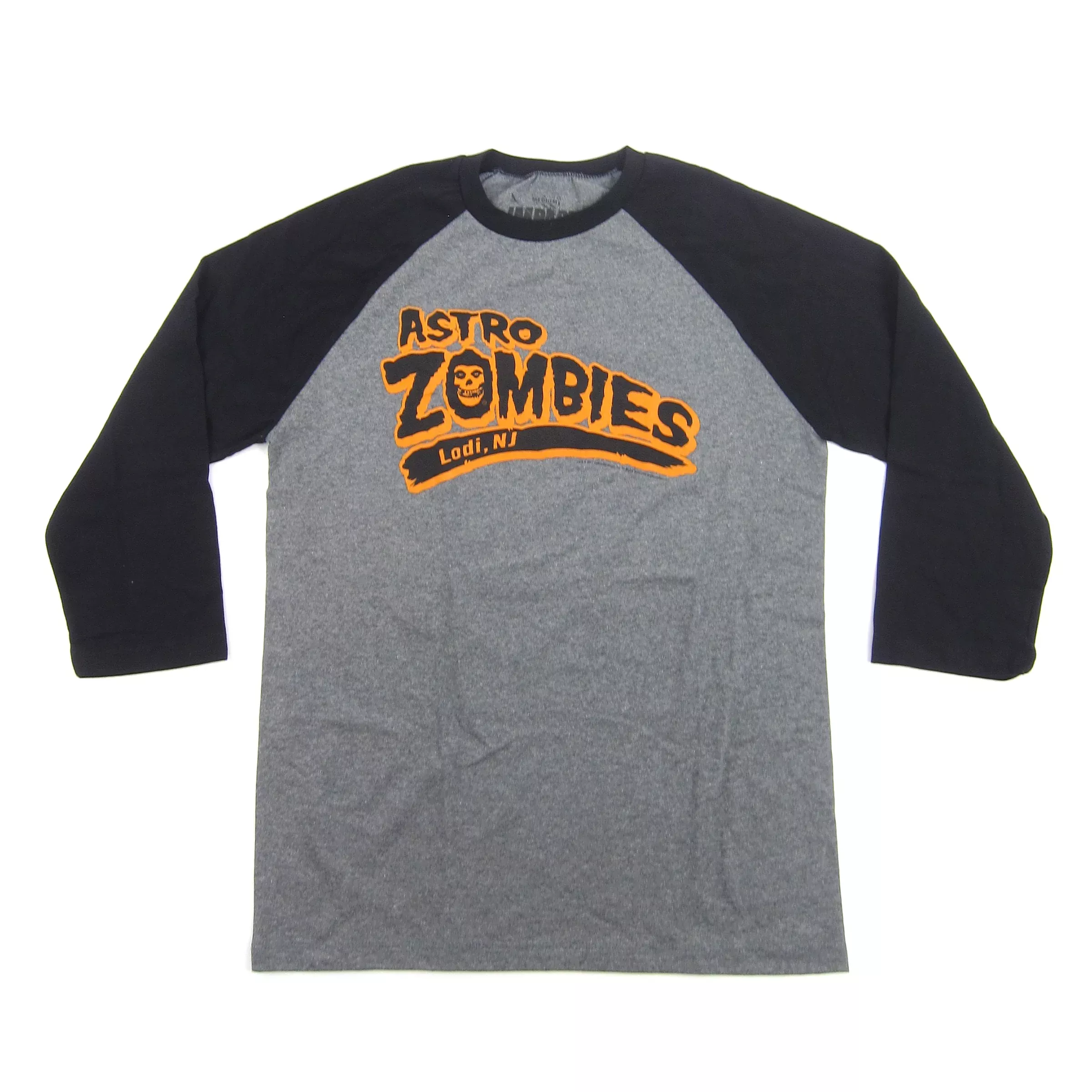 Astro Zombies Baseball Jersey - Heather / Black