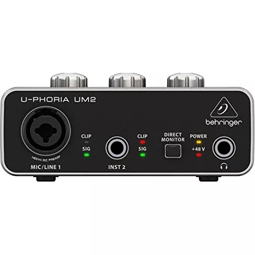 Behringer U-PHORIA UM2 2x2 USB Audio Interface