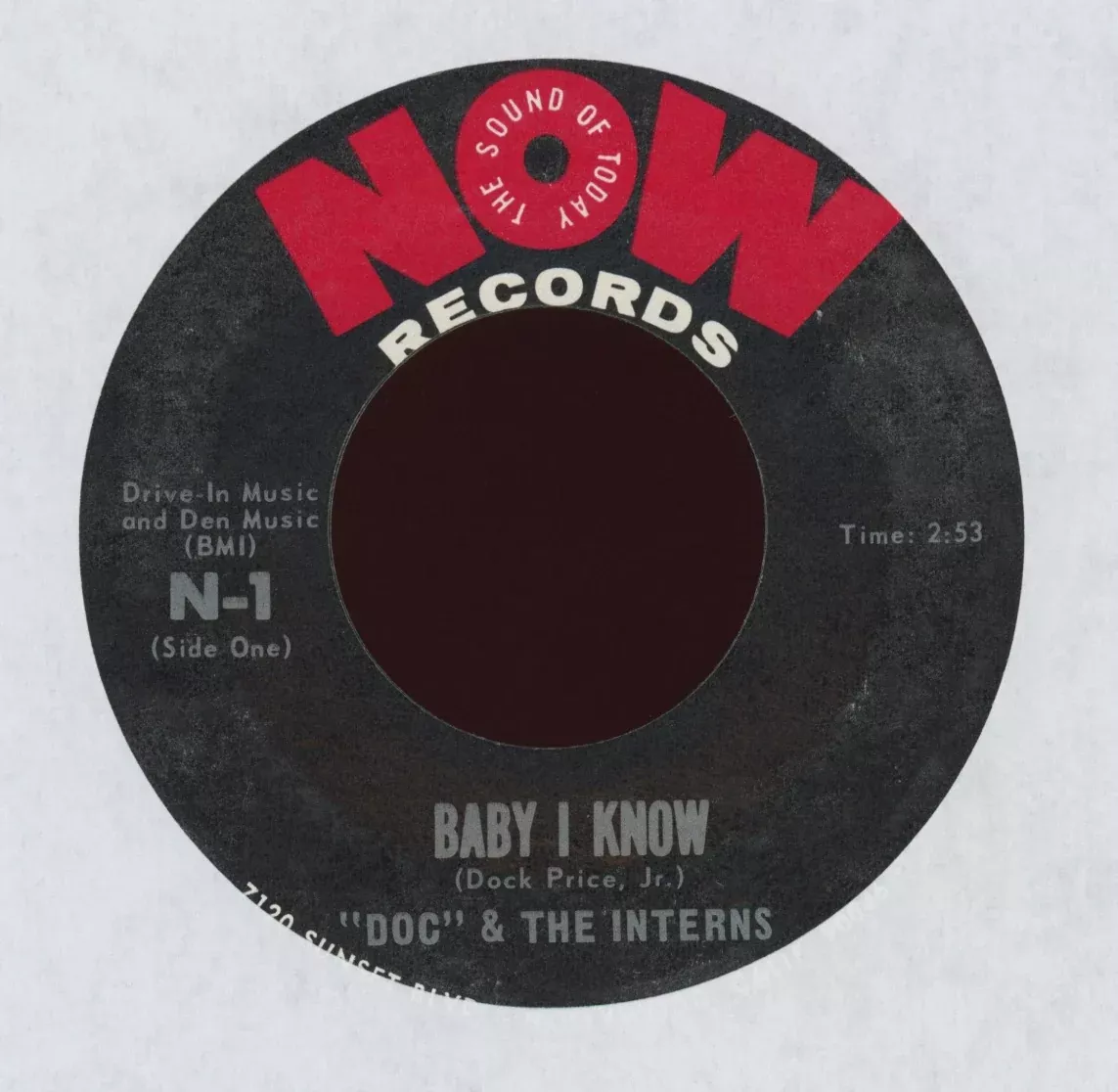 "Doc" & The Interns - Baby I Know on Now