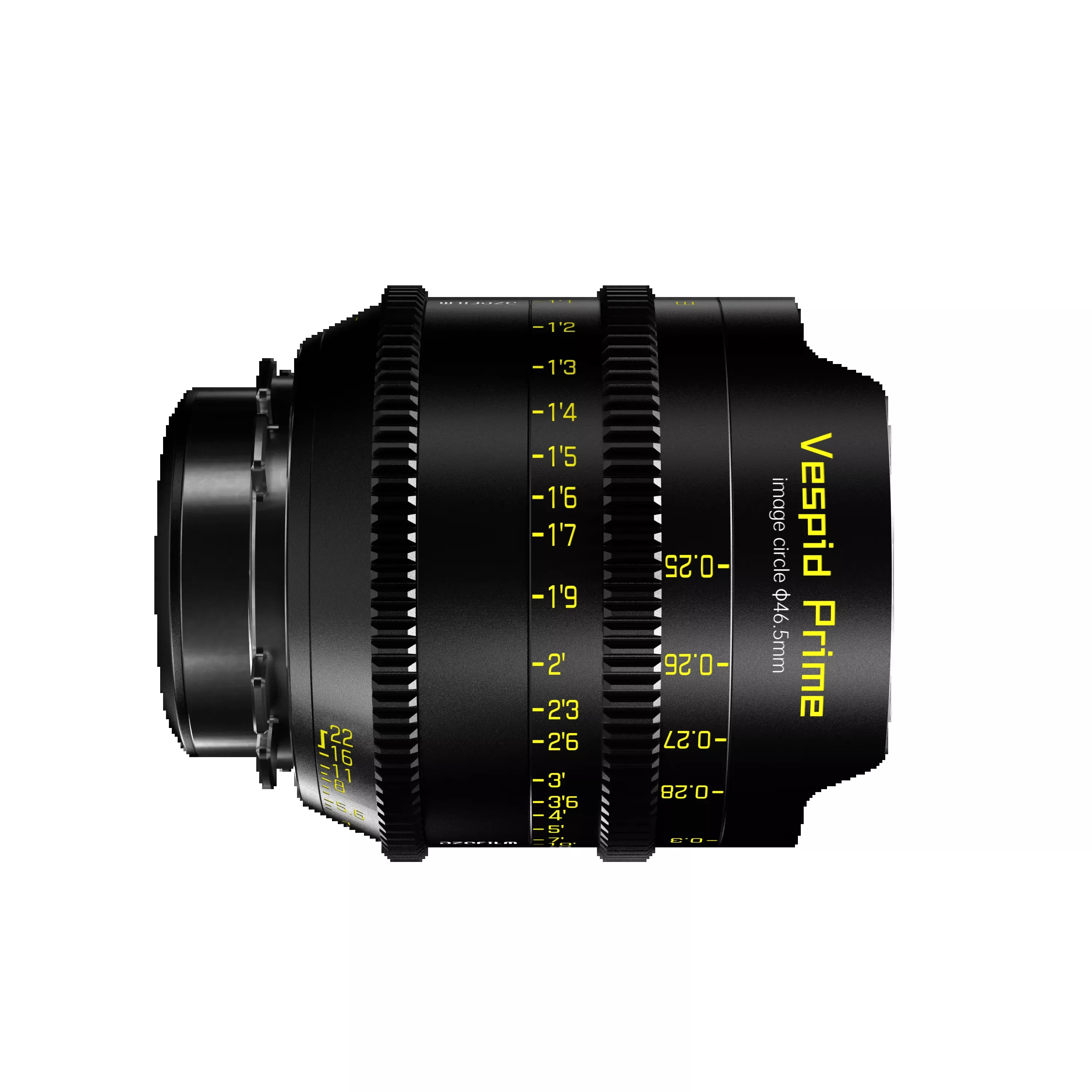 DZOFILM Vespid FF 16mm T2.8 PL & EF mount, Vista Vision Full-Frame Coverage, Interchangeable PL and EF Mount, 46.5mm Image Circle, Manual Focus and Iris, M77 Front Filter