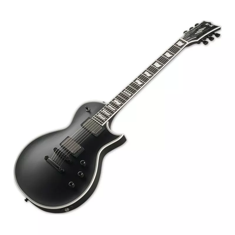 ESP E-II EC Electric Guitar in Black Satin