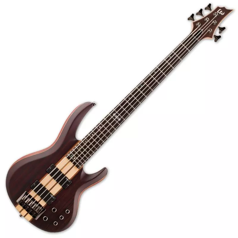 ESP LTD B-5E Bass in Natural Stain