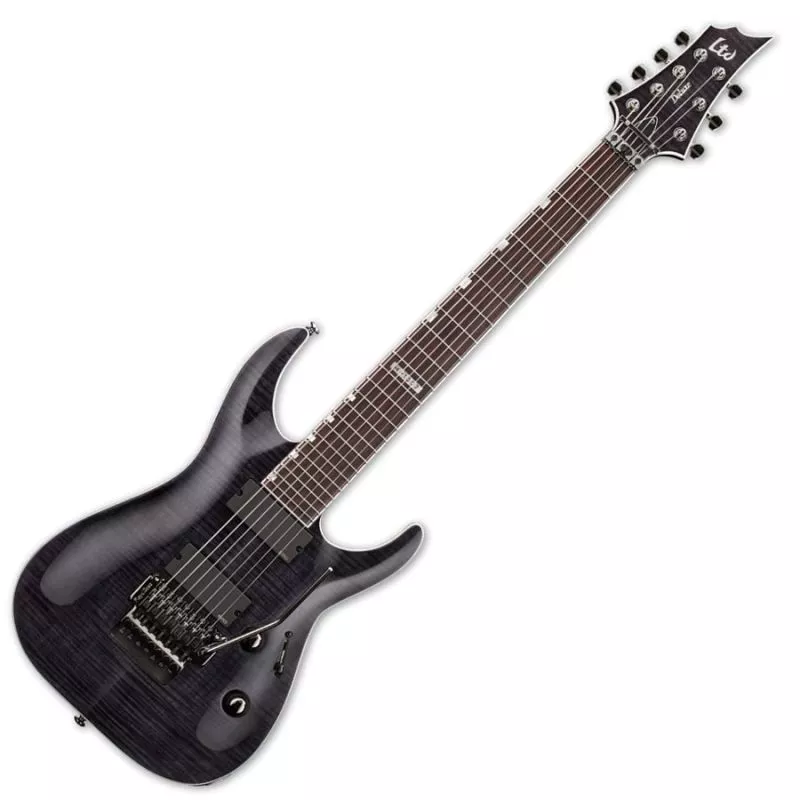 ESP LTD H-1007FR Electric Guitar in See Through Black