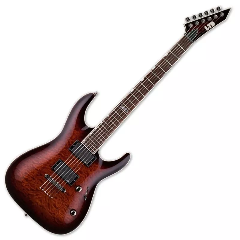 ESP LTD MH-350NT Guitar in Dark Brown Sunburst