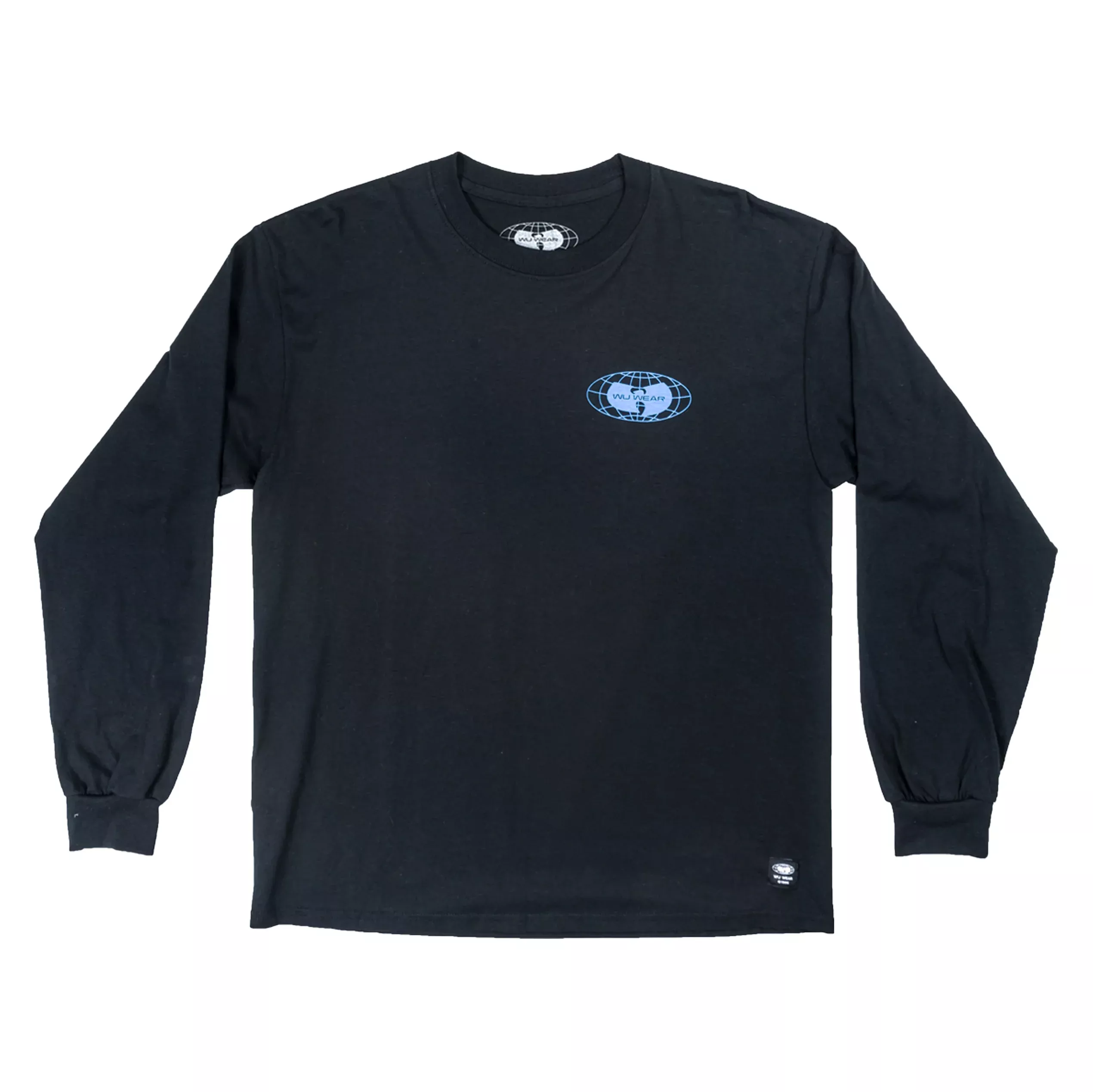 Globe Logo Long Sleeve Shirt - Black