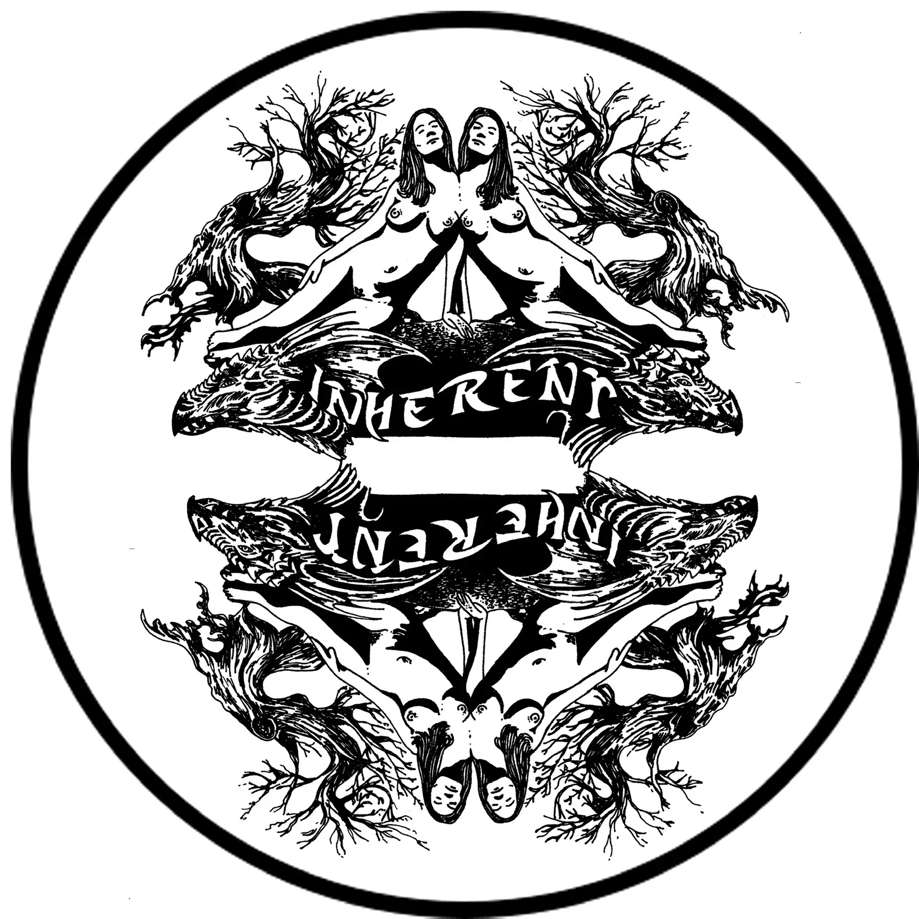 Inherent Records - Twins Slipmat (mirror image)