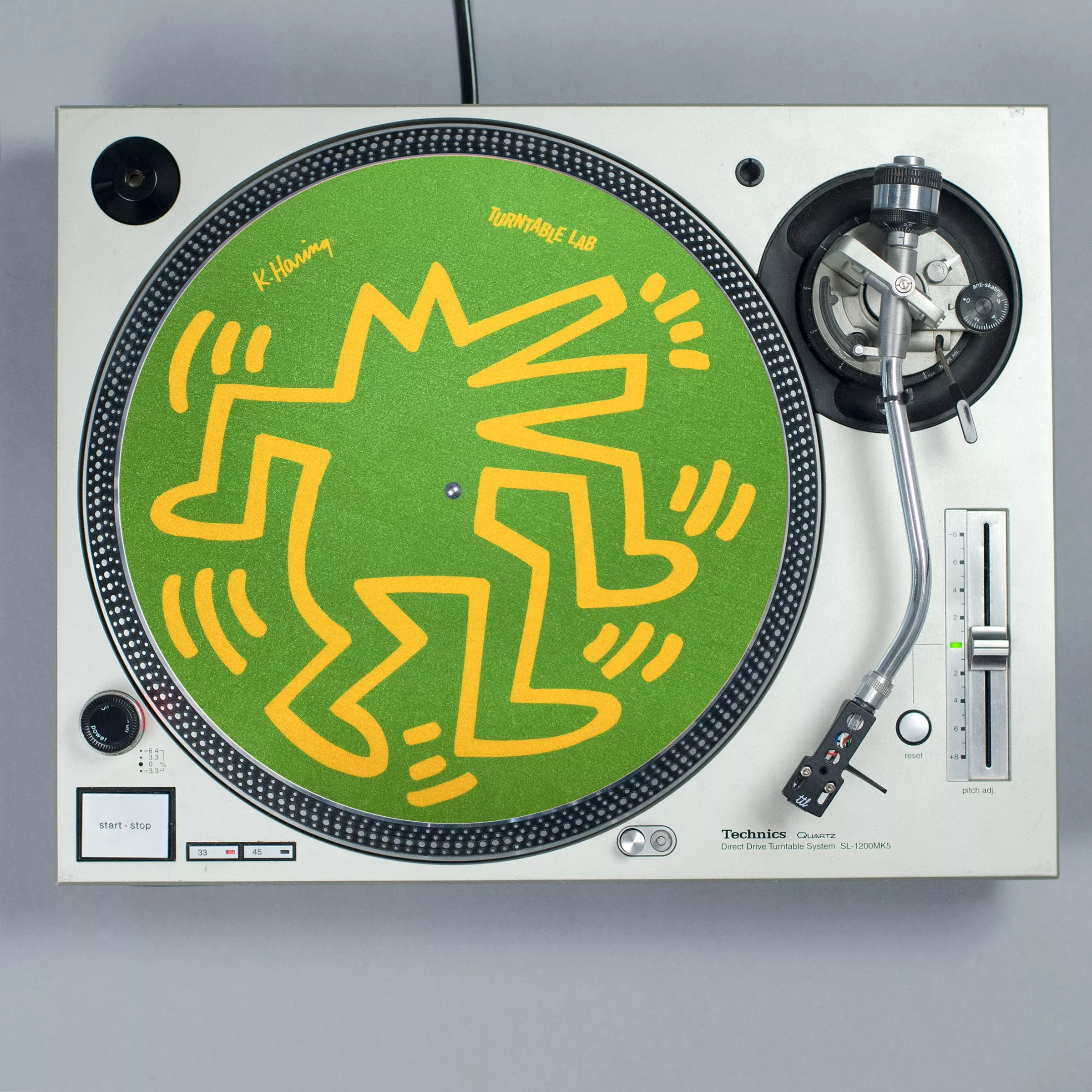Keith Haring Dancin' Reversible Record Mat - Green / Blue