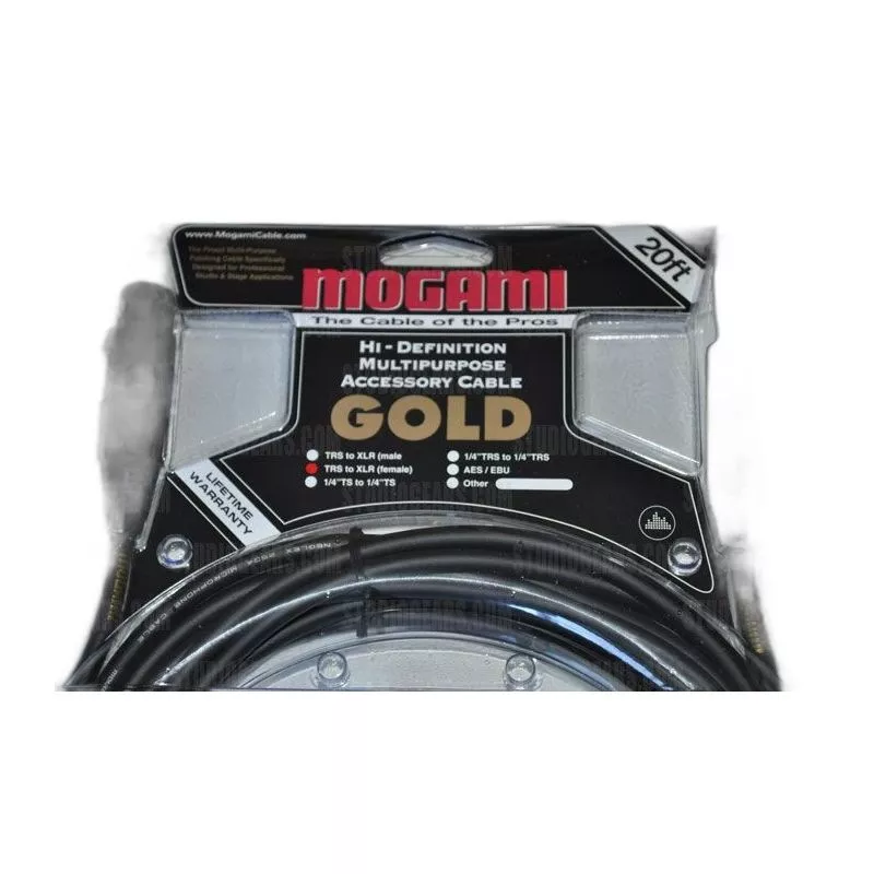 Mogami Gold TRS-XLRF Cable 20 ft.