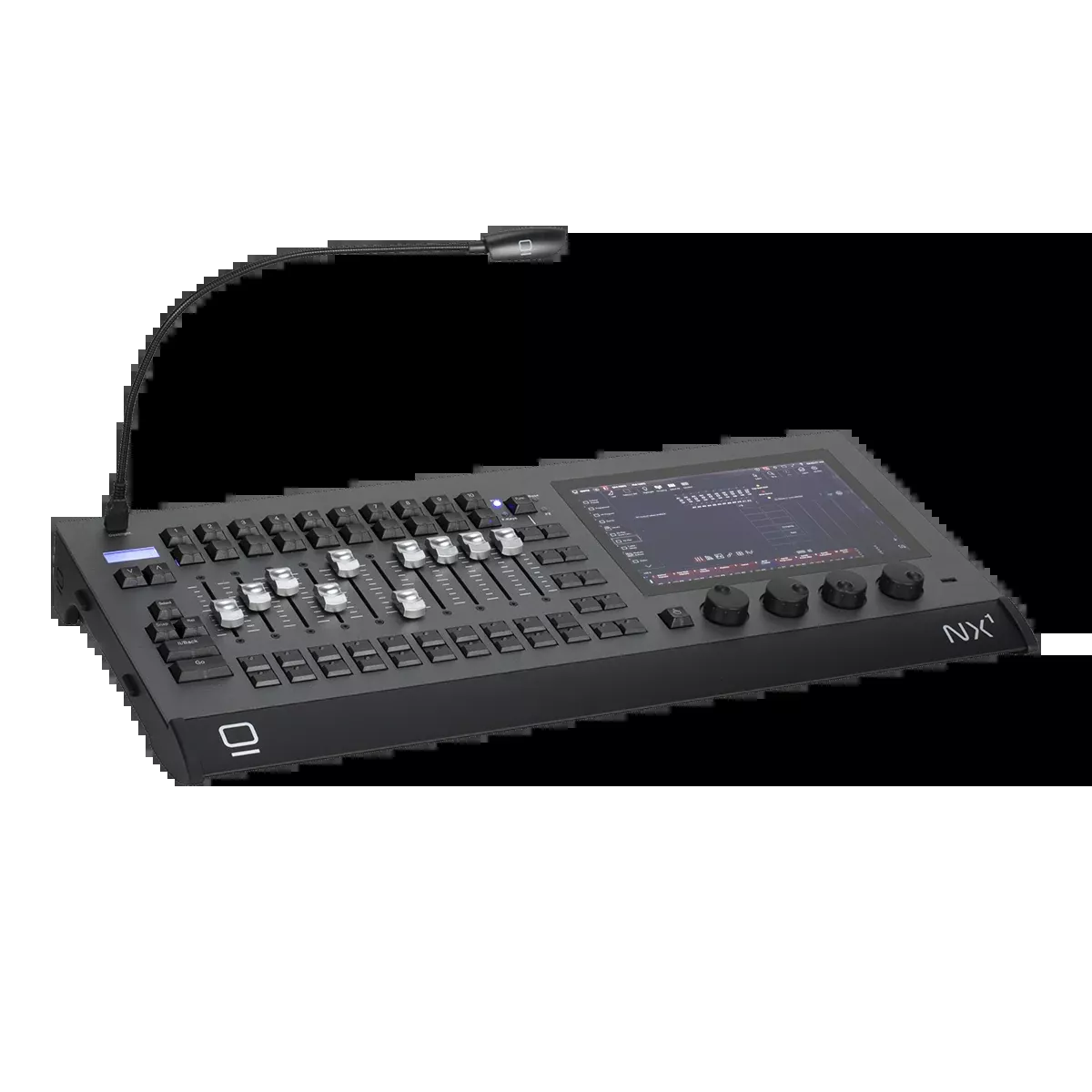 Obsidian NX1-16, 16U Console, 10 Motorfader, 4xDMX
