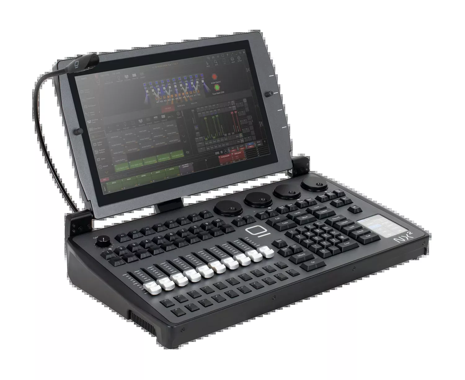 Obsidian NX2, 64U Console, 10 Fader, 4xDMX