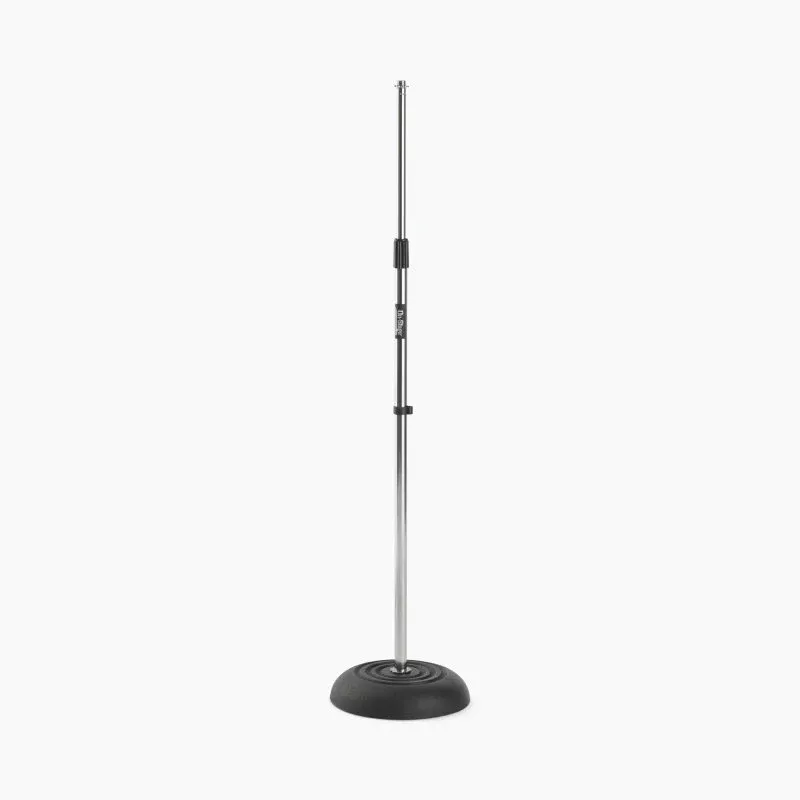 On-Stage MS7201C, Round-Base Mic Stand, Height 33"-60", Chrome and Black