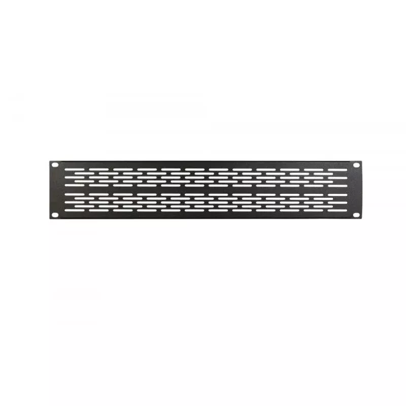 On-Stage RPV2000, 2U Vented Rack Panel, Steel Material, Black, 2U