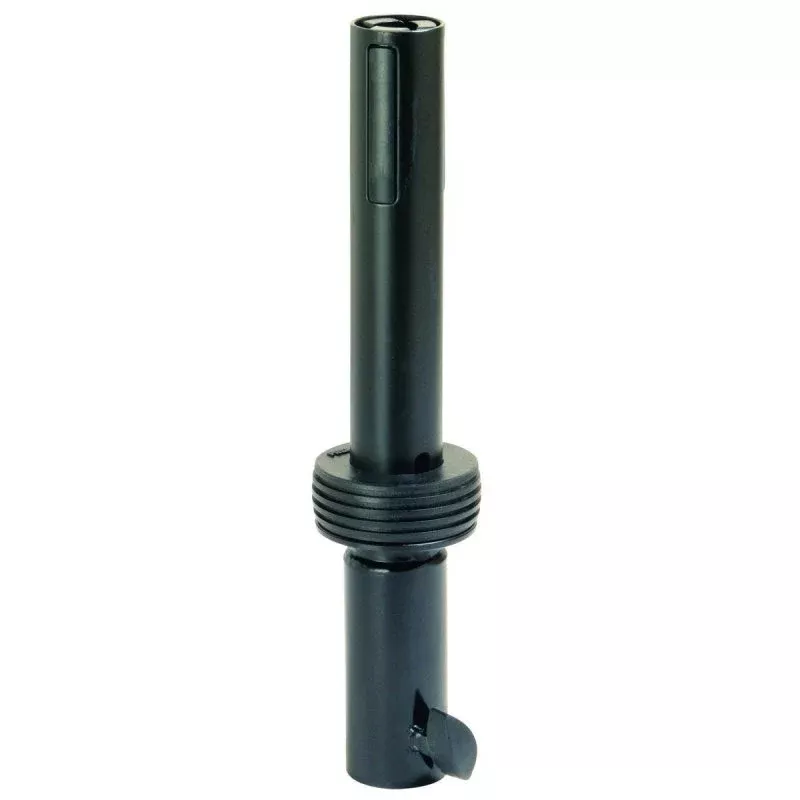 On-Stage SSA45LOK, Locking Speaker Adapter, 12" Including 3" Overlap on Speaker Shaft Length, Determined by Stand Used Weight Capacity, Steel tubing; Plastic Pressure Pads Construction, Black