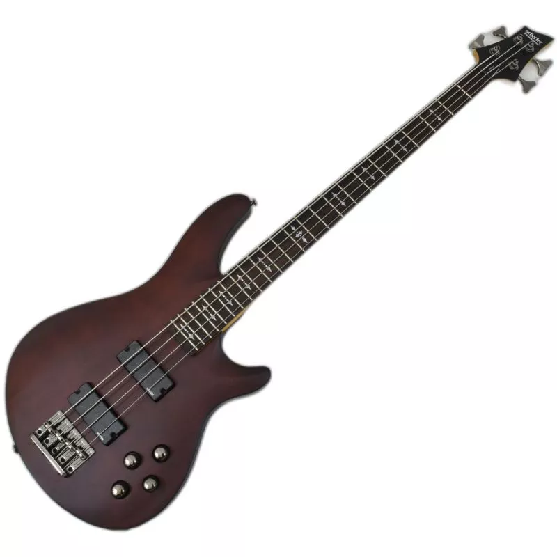 Schecter Omen-4 Electric Bass in Walnut Satin Finish