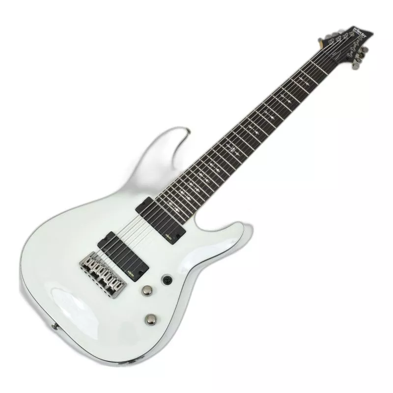 Schecter Omen-8 Electric Guitar in Vintage White Finish