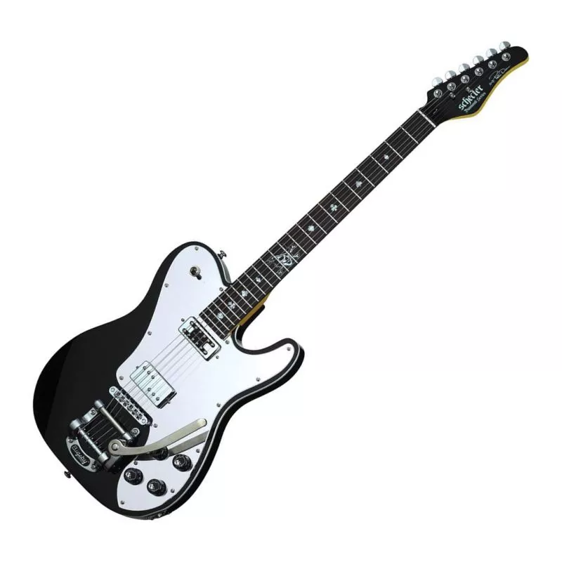Schecter Pete Dee PT guitar in Gloss Black