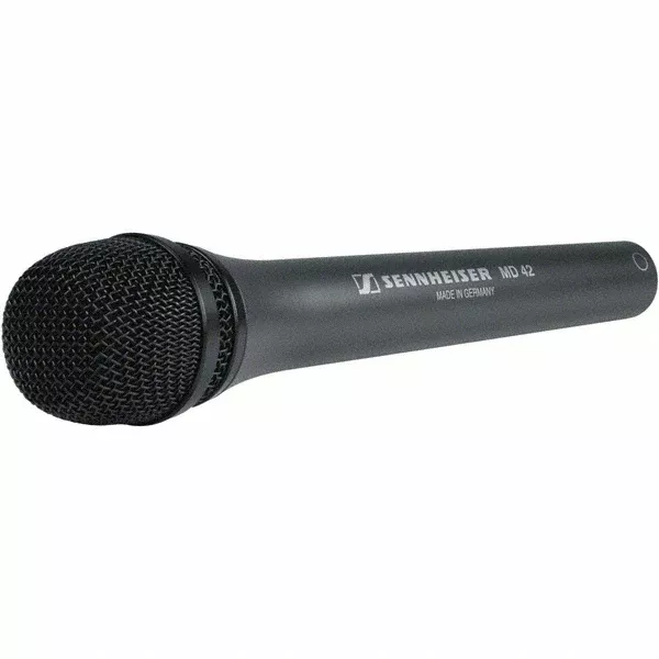 Sennheiser MD 42 - Handheld microphone (omnidirectional, dynamic) for field ENG with 3-pin XLR-M. MZQ 800 clip available separately (15 oz)