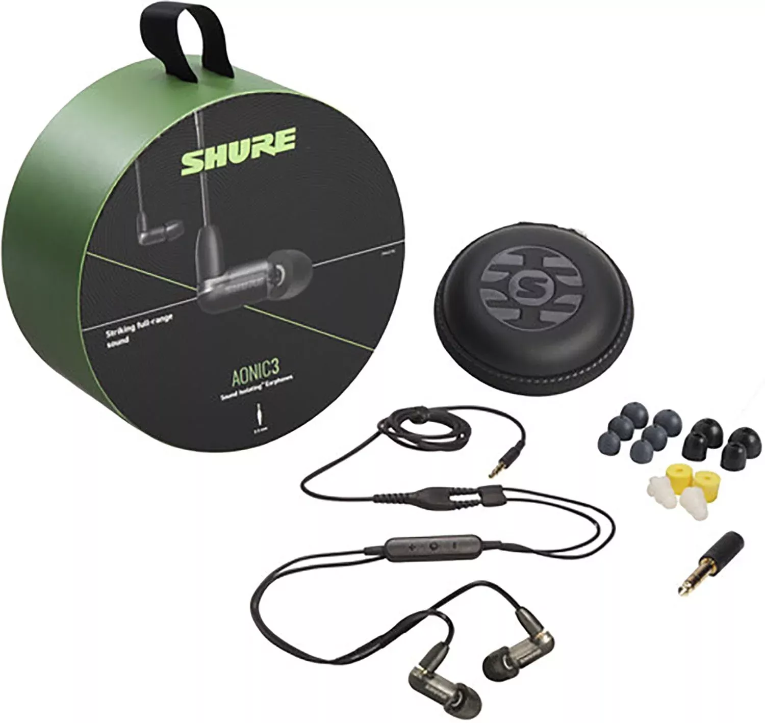 Shure SE31BABKUNI, 1BA Earphone, Black, W/-uni