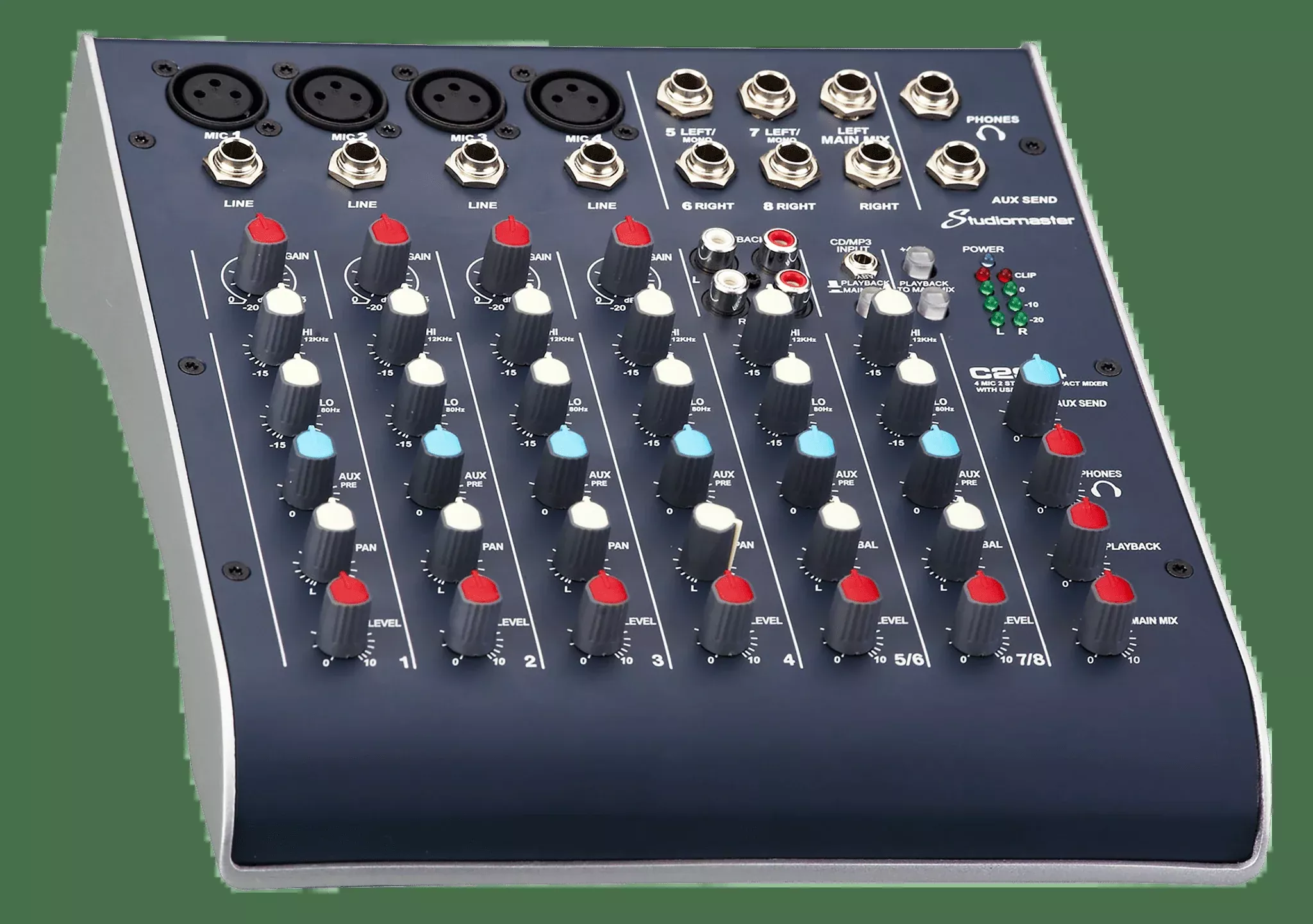 Studiomaster C2S-4 - 4 Channel USB Compact Mixer